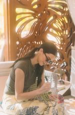 KENDALL JENNER Mixes 818 Tequila Cocktails at Seminole Hard Rock Hotel & Casino in Hollywood 12/07/2021