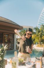 KENDALL JENNER Mixes 818 Tequila Cocktails at Seminole Hard Rock Hotel & Casino in Hollywood 12/07/2021