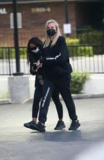 KHLOE KARDASHIAN and MALIKA HAQQ Out in Los Angeles 12/13/2021