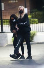 KHLOE KARDASHIAN and MALIKA HAQQ Out in Los Angeles 12/13/2021