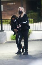KHLOE KARDASHIAN and MALIKA HAQQ Out in Los Angeles 12/13/2021
