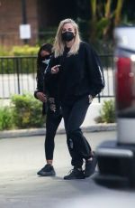 KHLOE KARDASHIAN and MALIKA HAQQ Out in Los Angeles 12/13/2021