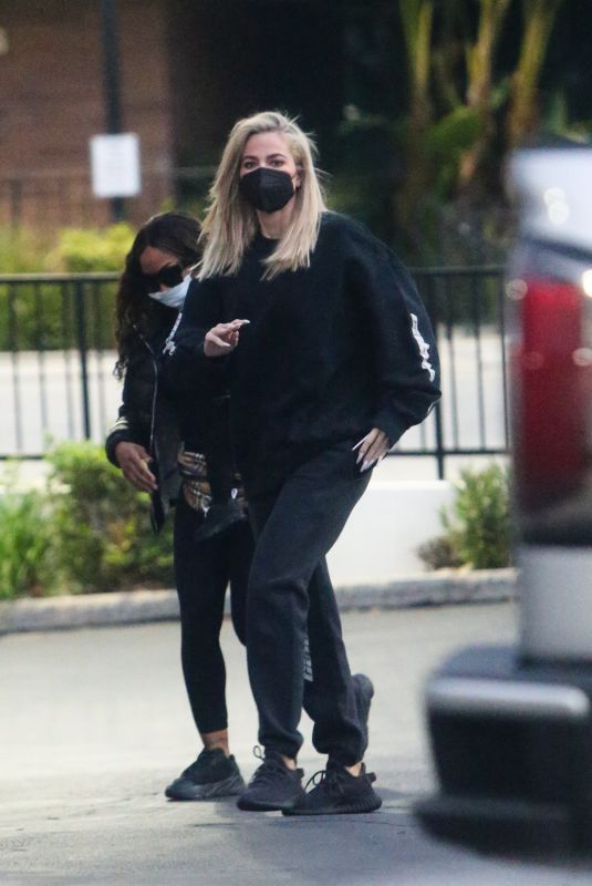 KHLOE KARDASHIAN and MALIKA HAQQ Out in Los Angeles 12/13/2021