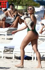 KHLOE TERAE in Bikini at a Beach in Miami 12/26/2021