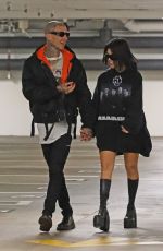 KOURTNEY KARDASHIAN and Travis Barker on the Set of KUWTK in Beverly Hills 12/01/2021