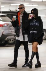 KOURTNEY KARDASHIAN and Travis Barker on the Set of KUWTK in Beverly Hills 12/01/2021