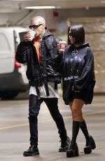 KOURTNEY KARDASHIAN and Travis Barker on the Set of KUWTK in Beverly Hills 12/01/2021