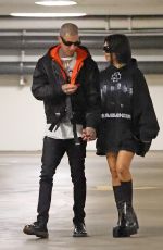 KOURTNEY KARDASHIAN and Travis Barker on the Set of KUWTK in Beverly Hills 12/01/2021