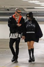 KOURTNEY KARDASHIAN and Travis Barker on the Set of KUWTK in Beverly Hills 12/01/2021