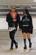 KOURTNEY KARDASHIAN and Travis Barker on the Set of KUWTK in Beverly Hills 12/01/2021