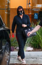 KRIS JENNER Leaves Kardashian Family Christmas Photoshoot in Calabasas 12/17/2021