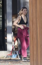 KRISTEN BELL Outside Her House in Los Feliz 12/26/2021