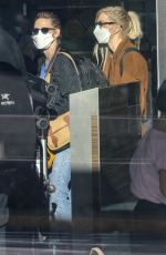 KRISTEN STEWART and DYLAN MEYER Arrives at Airport in Vancouver 12/21/2021