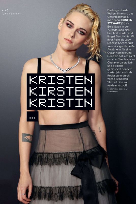 KRISTEN STEWART in Miss Magazine, Winter 2021