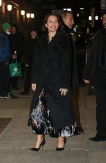 KRISTIN DAVIS Arrives at Late Show with Stephen Colbert in New York 12/07/2021