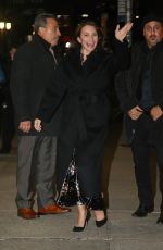 KRISTIN DAVIS Arrives at Late Show with Stephen Colbert in New York 12/07/2021