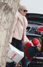 LAETICIA HALLYDAY Out Shopping in Pacific Palisades 12/06/2021