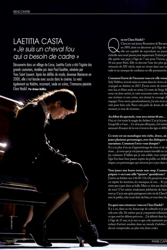 LAETITA CASTA in Paris Capitale, December 2021/January 2022