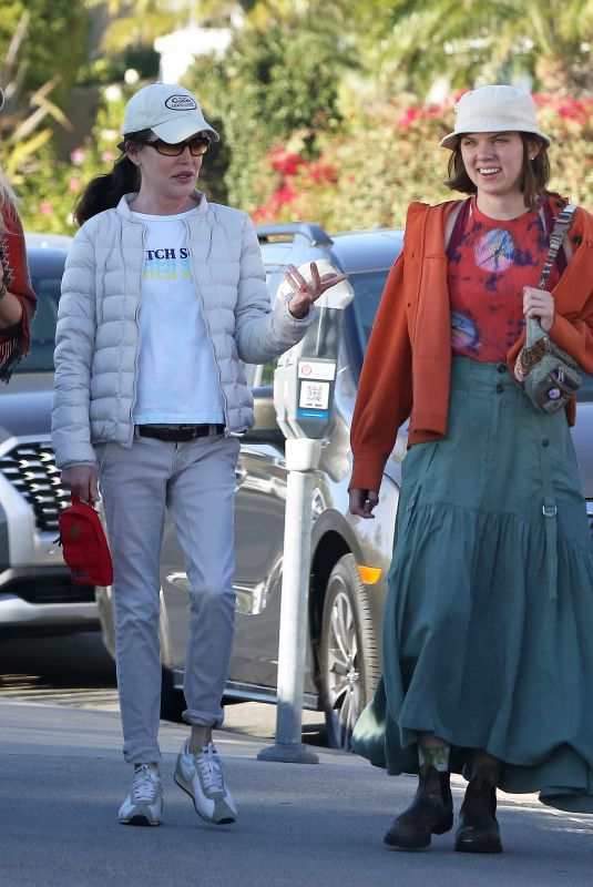 LARA FLYNN BOYLE and a Friend Out with Their Dogs in Laguna Beach 111/28/2021