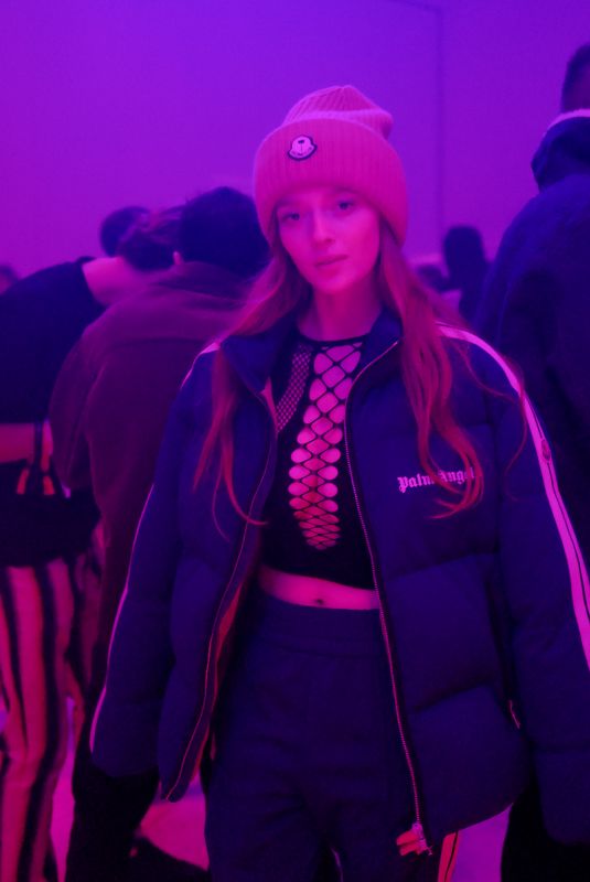 LARSEN THOMPSON at Moncler x Palm Angels Event in Miami 12/02/2021