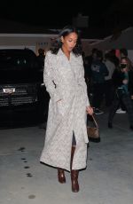 LAURA HARRIER Arrives at Jennifer Klein