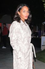 LAURA HARRIER Arrives at Jennifer Klein