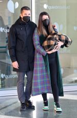 LAURA MATAMOROS and Benji Aparicio Out with Their Baby in Madrid 12/29/2021