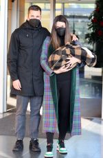LAURA MATAMOROS and Benji Aparicio Out with Their Baby in Madrid 12/29/2021