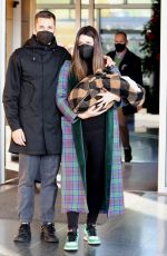 LAURA MATAMOROS and Benji Aparicio Out with Their Baby in Madrid 12/29/2021