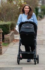 LAUREN GOODGER Out with Her Baby in Chigwell 12/19/2021