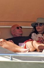 LAUREN SANCHEZ and Jeff Bezos on Vacation in St. Barts 12/24/2021