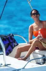 LAUREN SILVERMAN in Swimsuit at a Boat in Bridgetown 12/29/2021