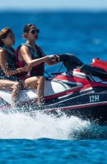 LAUREN SILVERMAN on Jetskis with a Friend in Barbados 12/25/2021