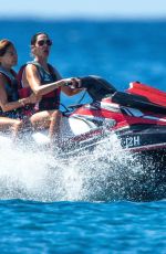 LAUREN SILVERMAN on Jetskis with a Friend in Barbados 12/25/2021