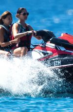 LAUREN SILVERMAN on Jetskis with a Friend in Barbados 12/25/2021