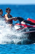LAUREN SILVERMAN on Jetskis with a Friend in Barbados 12/25/2021