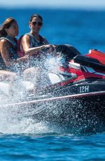 LAUREN SILVERMAN on Jetskis with a Friend in Barbados 12/25/2021