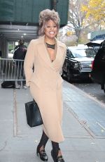 LAVERNE COX Arrives at The View Show in New York 12/10/2021