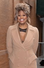 LAVERNE COX Arrives at The View Show in New York 12/10/2021