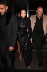 LEIGH-ANNE PINNOCK Arrives at a Hotel in London 11/30/2021