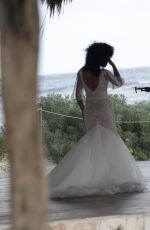 LEILA DEPINA at a Photoshoot in Tulum 12/09/2021