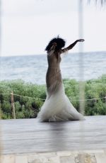 LEILA DEPINA at a Photoshoot in Tulum 12/09/2021