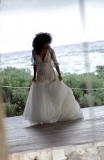 LEILA DEPINA at a Photoshoot in Tulum 12/09/2021