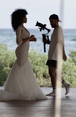 LEILA DEPINA at a Photoshoot in Tulum 12/09/2021