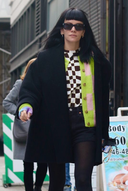 LILY ALLEN Out and About in New York 12/01/2021