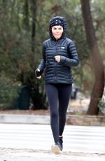 LISA RINNA Out Jogging in Beverly Hills 12/27/2021