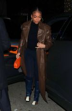 LORI HARVEY Out for Dinner at Mastro