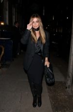 LOUISE REDKNAPP Arrives at Massive Management Xmas Party in London 12/15/2021