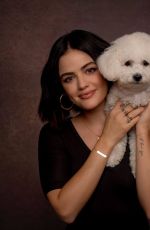 LUCY HALE at a Photoshoot with Her Dogs, November 2021