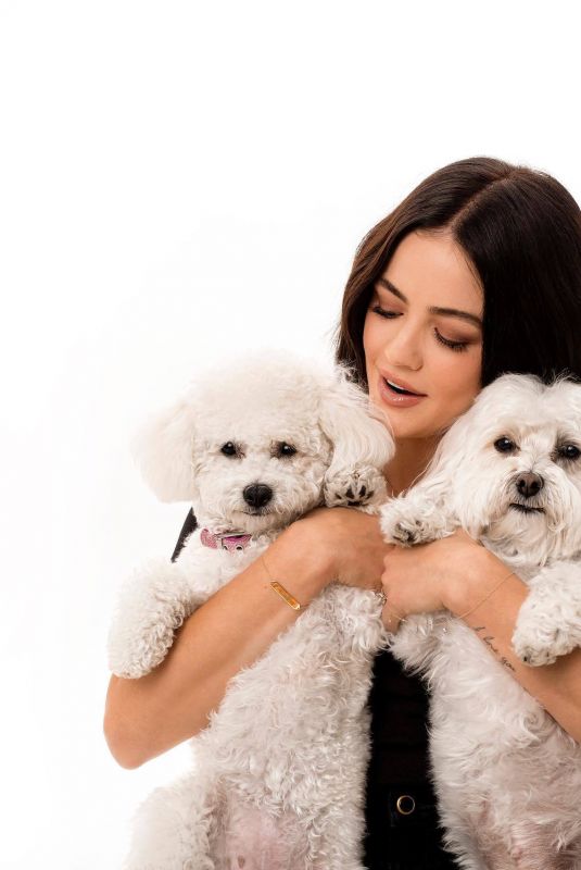 LUCY HALE at a Photoshoot with Her Dogs, November 2021